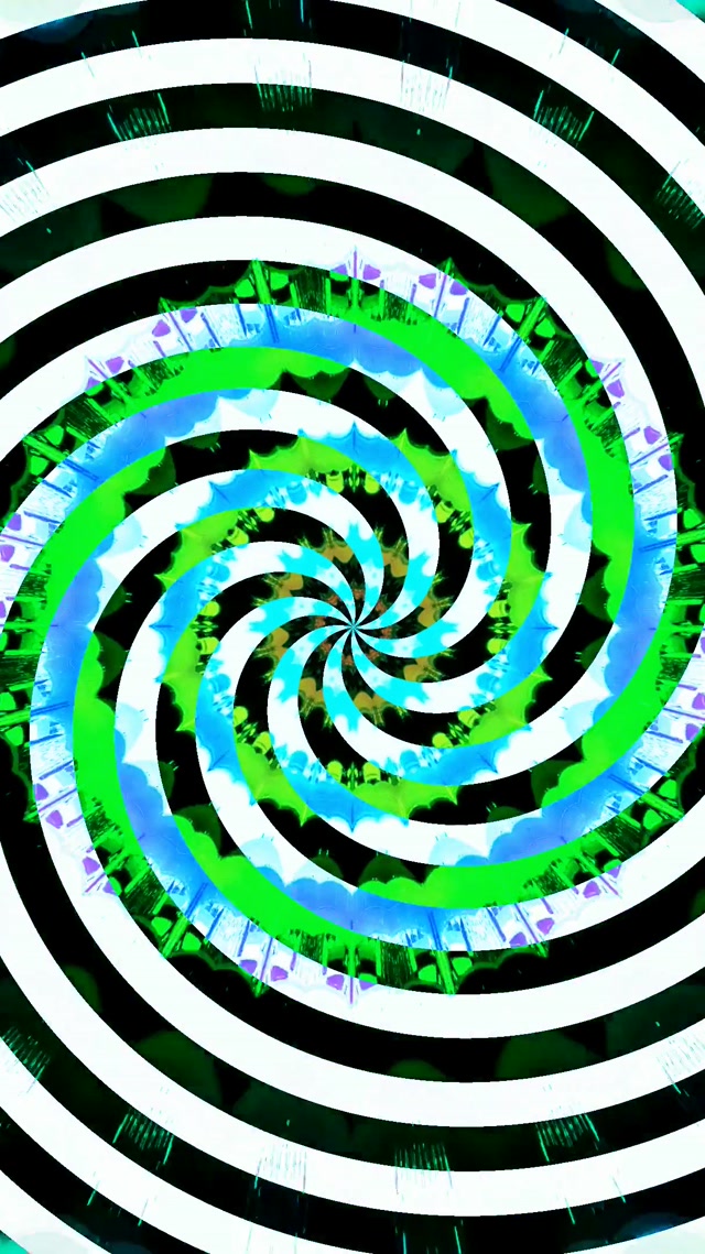 Neon Tunnel Spiraling Vortex 9:16 Reels 60fps VJ Loop Screensaver