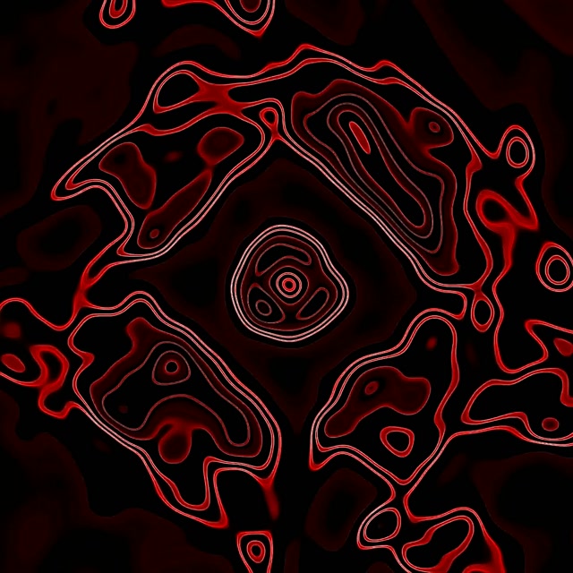 Neon Tunnel Roter Diamant Kontur Loop | 1:1 Square 60fps Bildschirmschoner Vj Loop