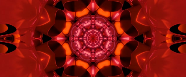 Rotes Neon Tunnel Kaleidoscope Screensaver 60fps 2.39:1 Cinemascope Vj Loop