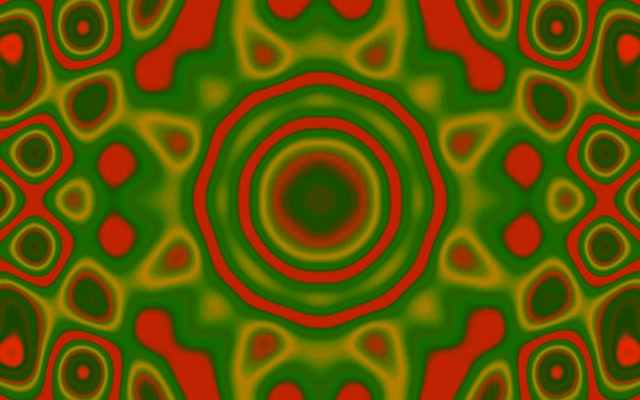 Neon Tunnel Orange Ripple Vortex VJ Loop 60fps 16:10 MacBook Bildschirmschoner