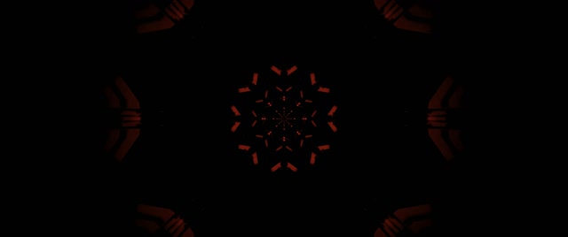 Crimson Schneeflocke Fractal Neon Tunnel Vj Loop 2.39:1 Cinemascope 60fps Bildschirmschoner