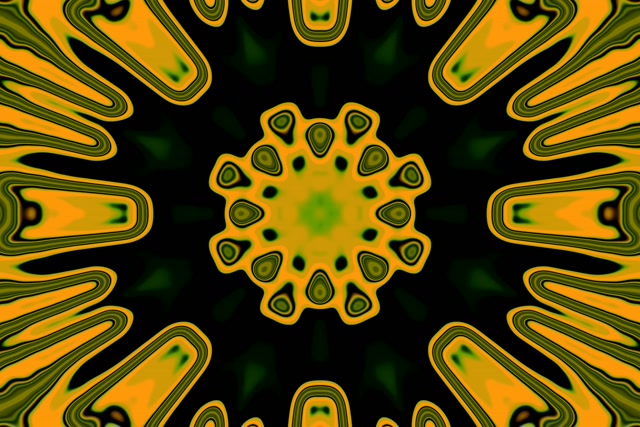 Neon Tunnel Kaleidoskop Sonnenblume Loop | 3:2 Surface 60fps Bildschirmschoner VJ Loop