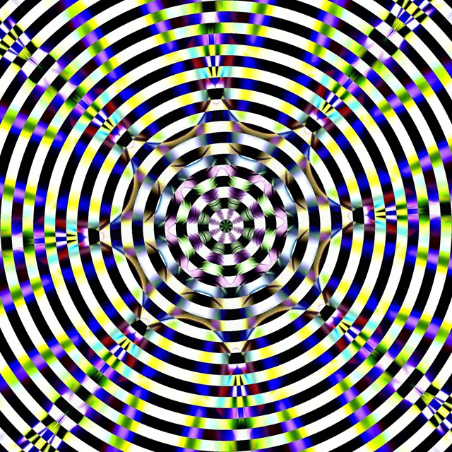 Neon Tunnel Kaleidoscope Vortex | 1:1 Square 60fps Screensaver Loop