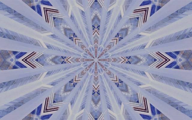 Blaues Kaleidoskop Neon Tunnel Bildschirmschoner 60fps 16:10 MacBook Vj Loop