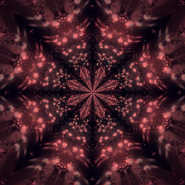 Vj loop Neon Tunnel Dark Kaleidoscope Burst 1:1 Square 60fps Screensaver
