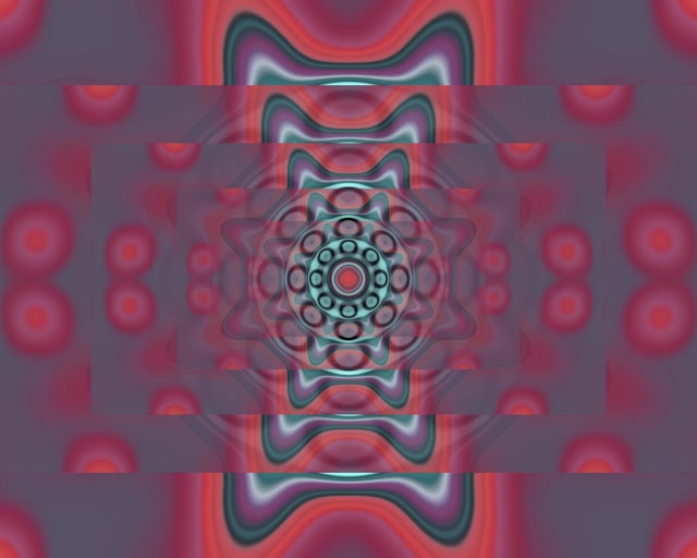 Neon Tunnel Pulsating Symmetrical Kaleidoscope 5:4 Industrial 60fps Screensaver VJ Loop