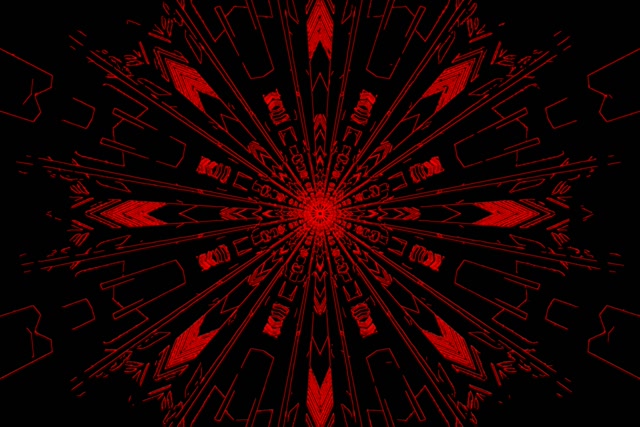 Neon Tunnel Grün Kaleidoskop Burst VJ Loop 3:2 Surface 60fps Bildschirmschoner