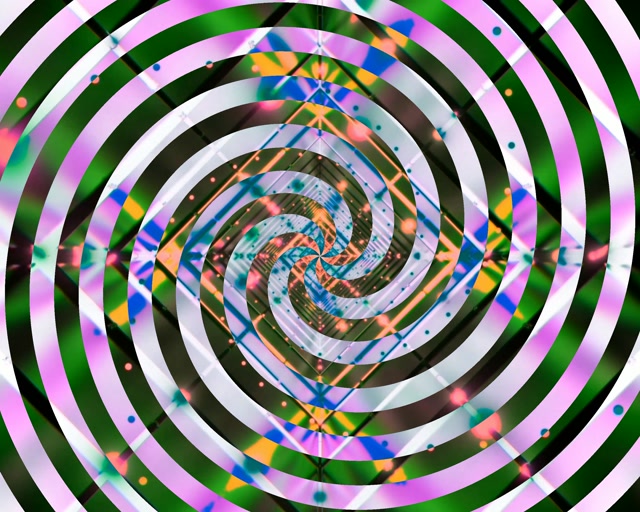 Neon Tunnel Spiral Vortex 5:4 Industrial 60fps Bildschirmschoner Vj Loop