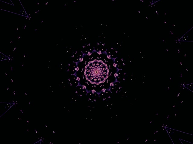 Neon Tunnel Lila Mandala Kaleidoskop VJ Loop 4:3 Classic 60fps Bildschirmschoner