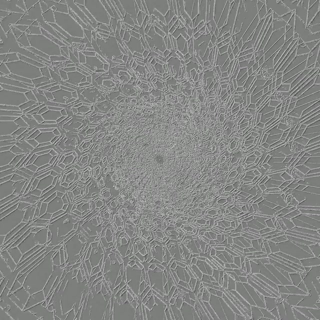 Neon Tunnel Crystal Radial Burst 1:1 Square 60fps Screensaver Vj Loop