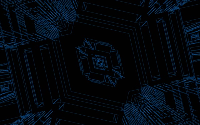 Blauer Neon Tunnel Bildschirmschoner 60fps 16:10 MacBook VJ Loop PC Laptop