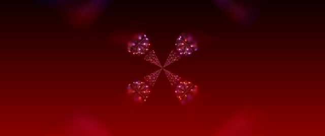 Neon Tunnel Rotes Fraktal Kaleidoskop Vj Loop 2.39:1 Cinemascope 60fps Bildschirmschoner