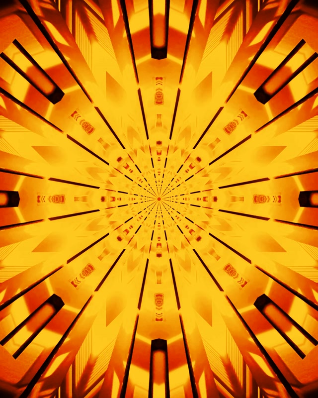 VJ Loop Neon Tunnel Goldene Radiale Explosion 4:5 Instagram 60fps Bildschirmschoner