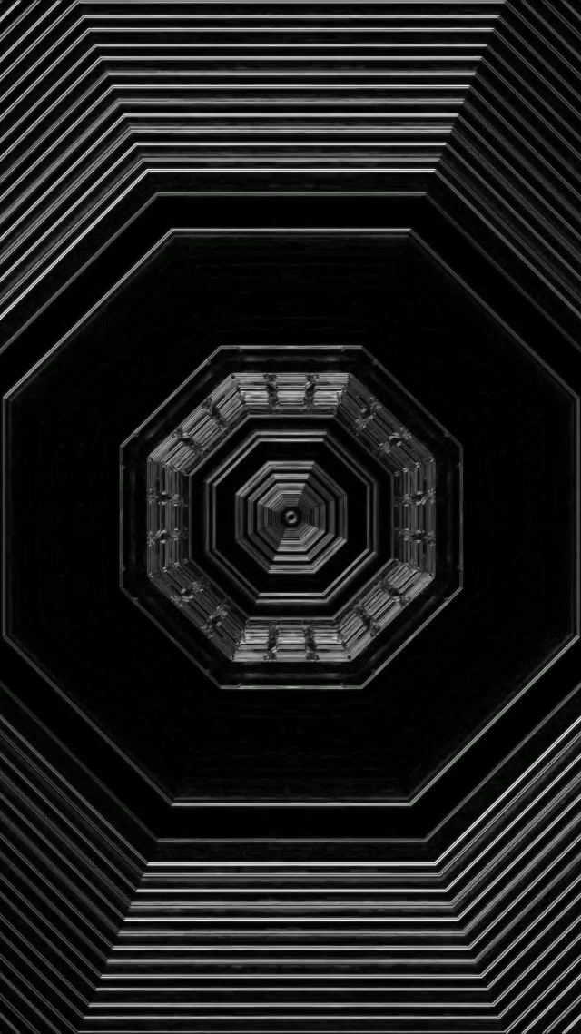 Neon Tunnel Oktagon Vortex VJ Loop 9:16 Reels 60fps Bildschirmschoner