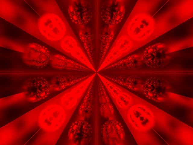 Rot Fraktal Neon-Tunnel Mandelbrot VJLoop 4:3 Classic 60fps Bildschirmschoner