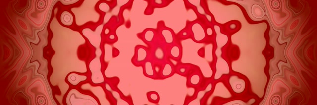 Neon Tunnel Rot Kaleidoskop Zell Explosion Vj Loop 3:1 Triple Wide 60fps Bildschirmschoner