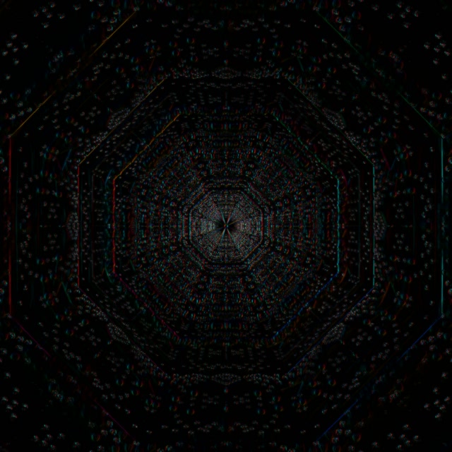Neon Tunnel Octagonal Vortex Loop 1:1 Square 60fps Screensaver VJ