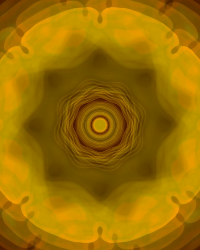 Pulsating Golden Neon Tunnel 4:5 Instagram 60fps Screensaver VJ Loop