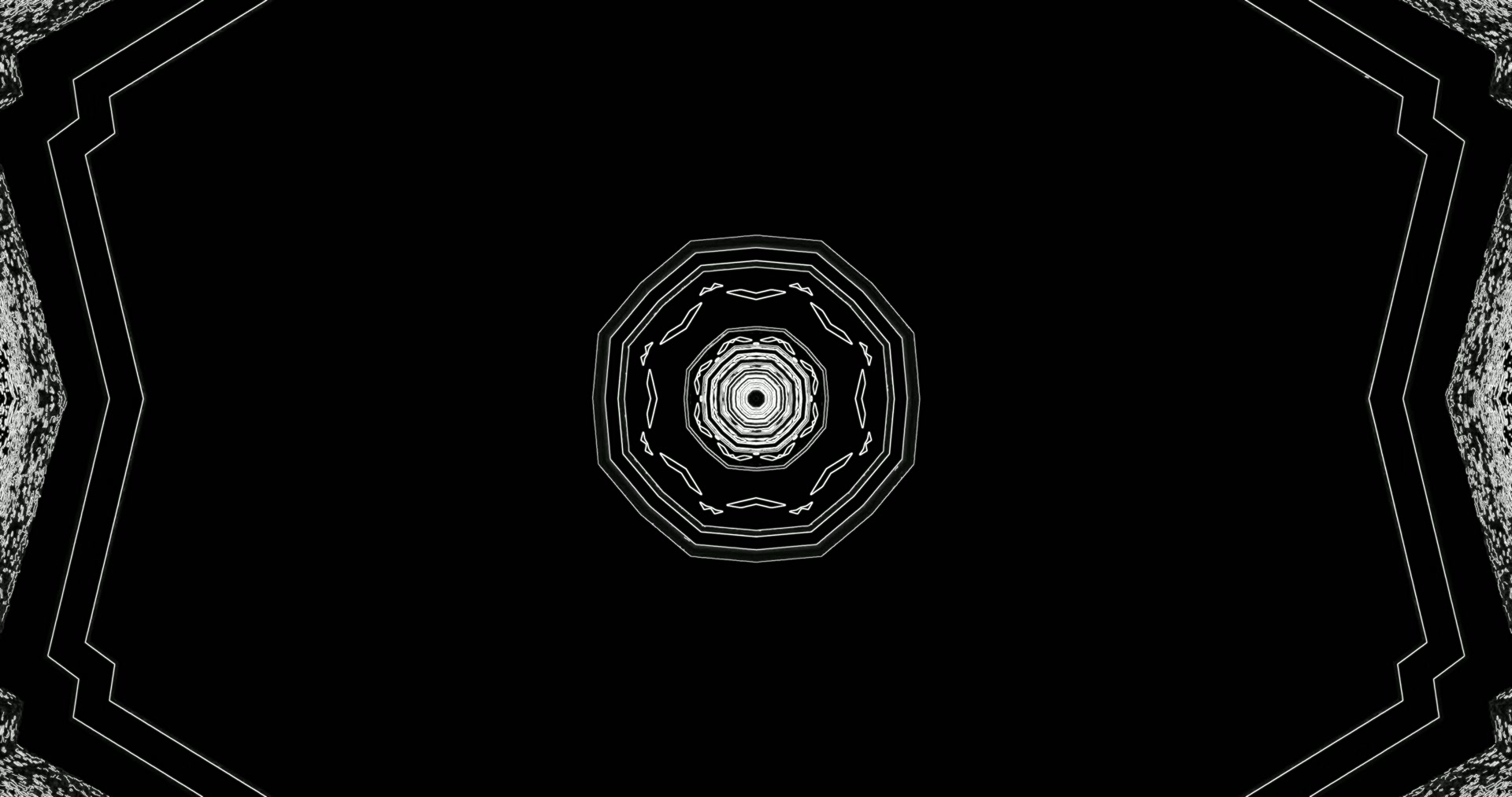 Schwarzer Neon Tunnel Bildschirmschoner 4K UHD 60fps Vj Loop PC