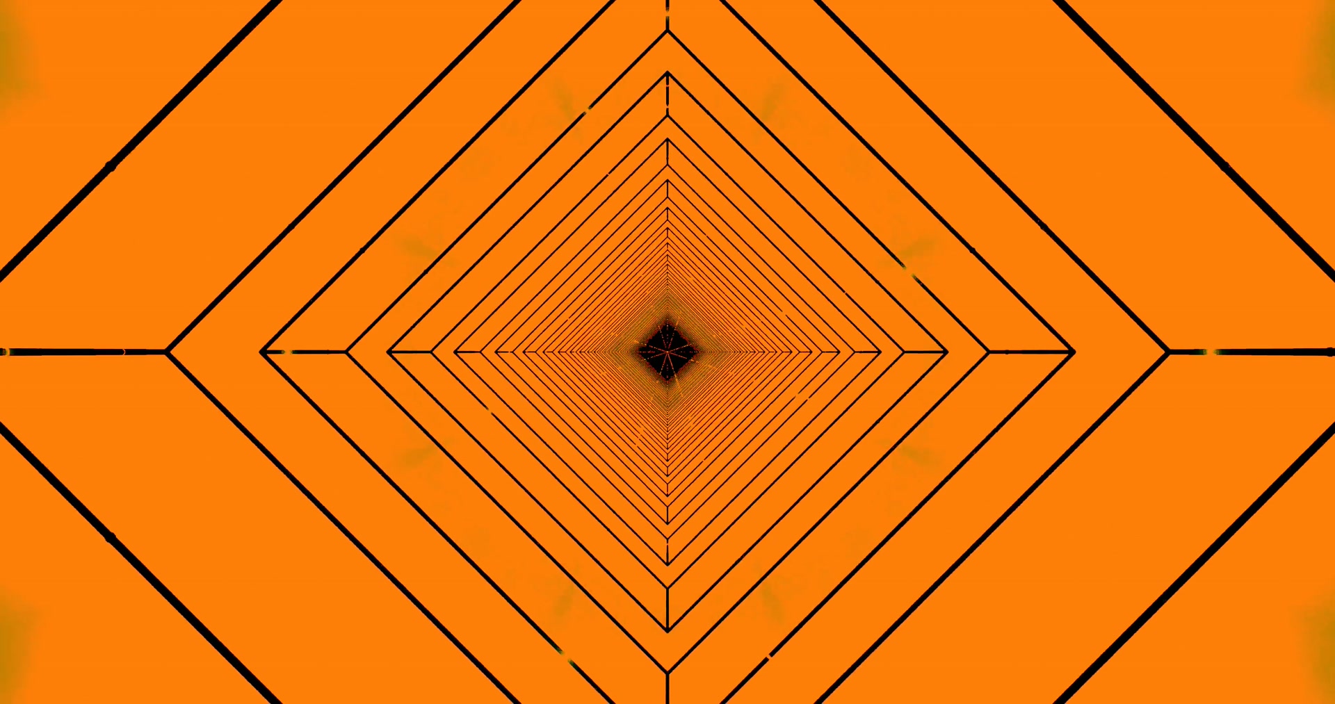 Tieforange Diamant Tunnel Bildschirmschoner 4K UHD 60fps VJ Loop