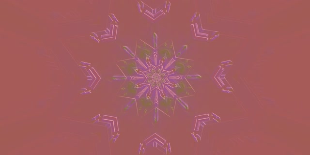 Neon Tunnel Pink Schneeflocke Bildschirmschoner 2:1 Univisium 60fps Vj Loop