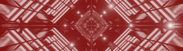 Roter Neon Tunnel Diamond Vortex VJ Loop 32:9 Super Ultrawide 60fps Bildschirmschoner