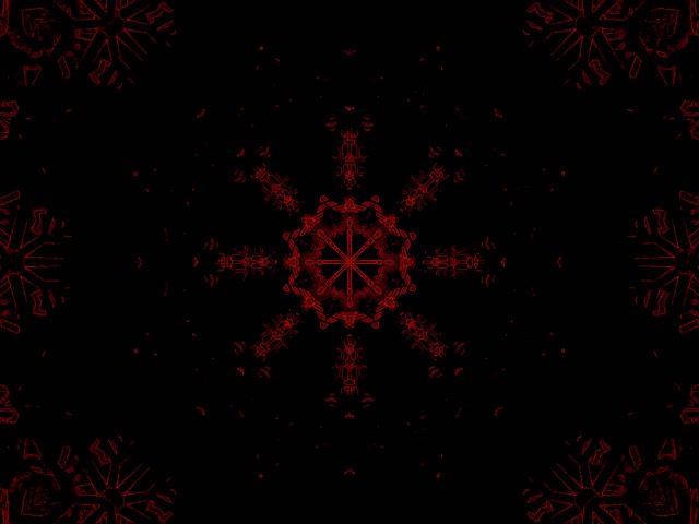 Red Geometric Kaleidoscope Neon Tunnel 60fps 4:3 Classic VJ Loop Screensaver