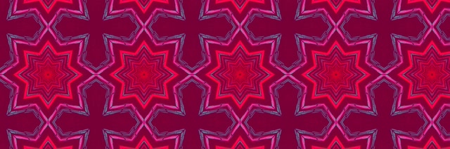 Neon Tunnel Rosa Stern Kaleidoskop VJ Loop 3:1 Triple Wide 60fps Bildschirmschoner