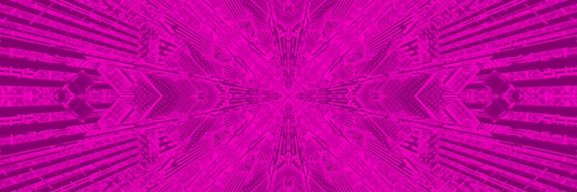 Neon Tunnel Magenta Kaleidoskop Burst VJ Loop 3:1 Triple Wide 60fps Bildschirmschoner