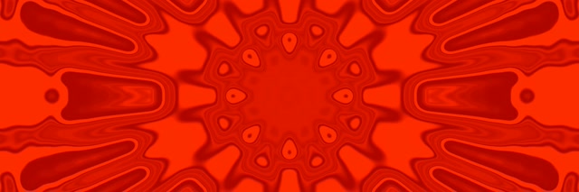 Roter Neon Tunnel Kaleidoskop Explosion VJ Loop 3:1 Triple Wide 60fps Bildschirmschoner