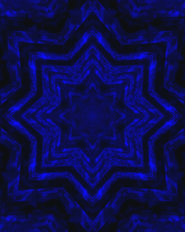 Blau Stern Neon Tunnel Bildschirmschoner 60fps 4:5 Instagram VJ Loop