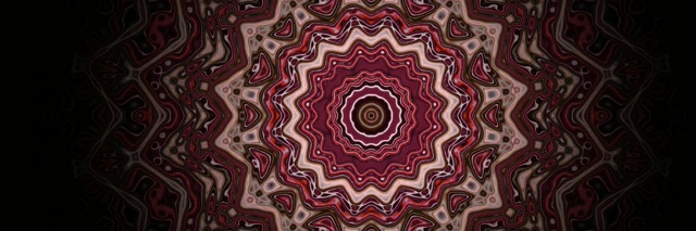 Neon Tunnel Fraktal Mandala Vortex VJ Loop 3:1 Triple Wide 60fps Bildschirmschoner