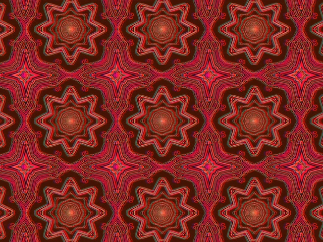 Vj Loop Neon Tunnel Rot Oktagon Mandala 4:3 Classic 60fps Bildschirmschoner