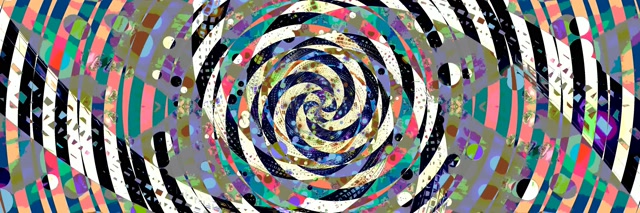 Neon Tunnel Spiral Vortex Rosa Grün 3:1 Triple Wide 60fps Bildschirmschoner Vj Loop