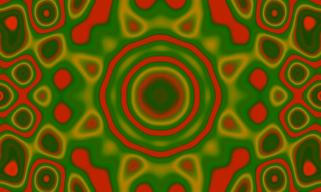 Neon Tunnel Orange Ripple Wave Vortex 5:3 Wide 60fps Bildschirmschoner VJ Loop