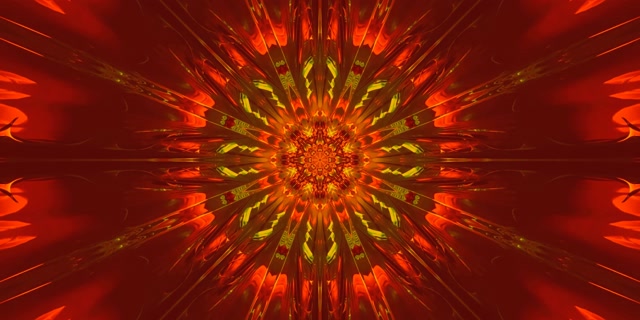 Neon Tunnel Feurige Kaleidoskop Explosion VJ Loop 2:1 Univisium 60fps Bildschirmschoner
