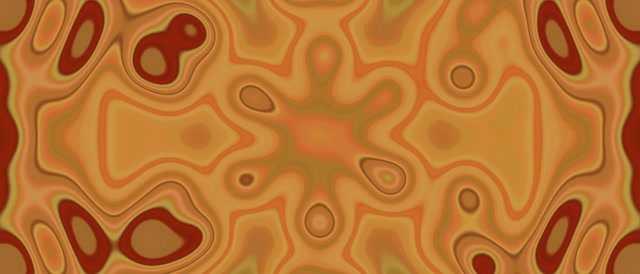 Neon Tunnel Bernstein Kaleidoskop Blüte VJ Loop 21:9 Ultrawide 60fps Bildschirmschoner