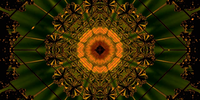 Orange Neon Tunnel Bildschirmschoner VJ Loop 2:1 Univisium 60fps Diamant Vortex