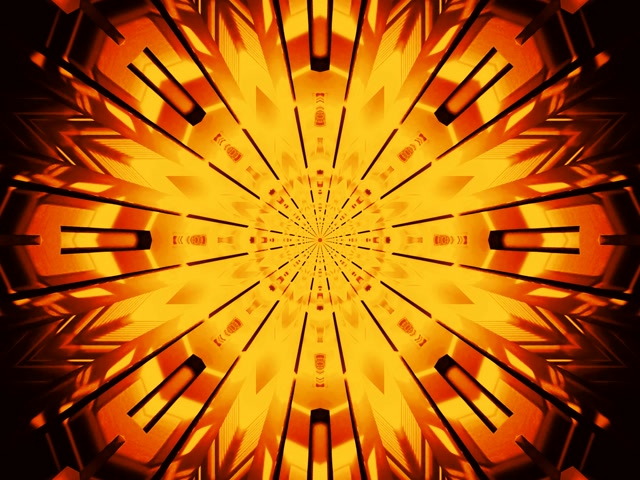 Neon Tunnel Orange Radiale Explosion VJ Loop 4:3 Classic 60fps Bildschirmschoner