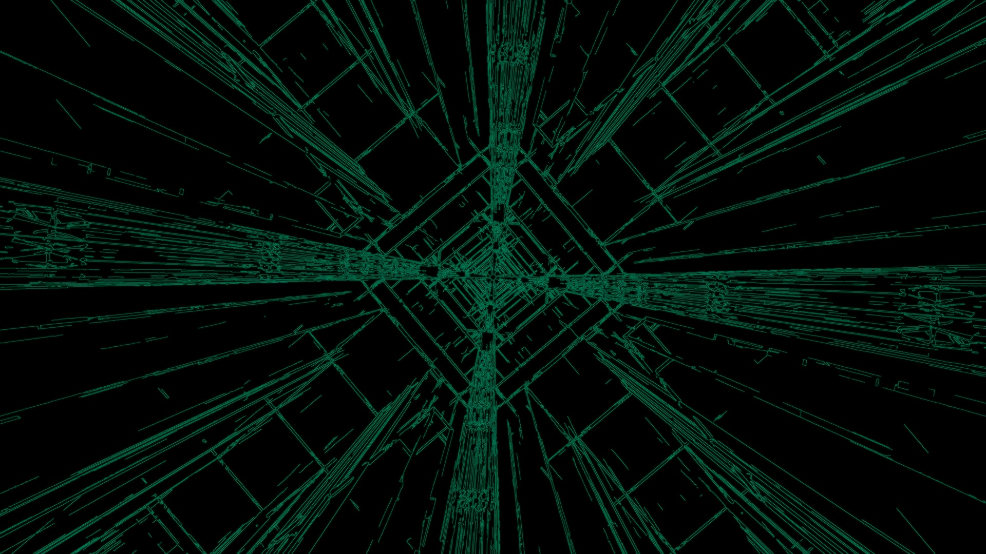 Cyber Grid Neon Tunnel Προστήρια 4K UHD 60fps Ζωντανή Ταπετσαρία