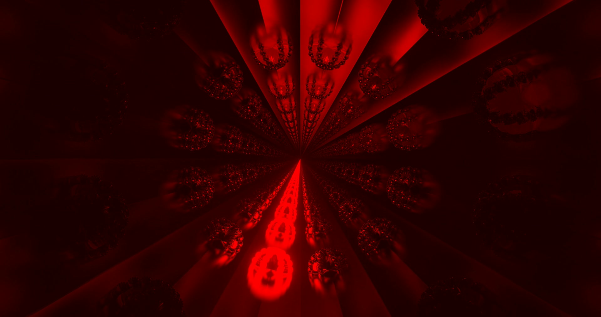 Κόκκινο Fractal Neon Tunnel 4K uhd 60fps Screensaver Vj Loop