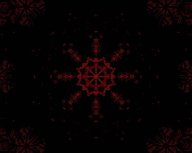 Red Kaleidoscope Neon Tunnel | 5:4 Industrial 60fps VJ Loop Screensaver