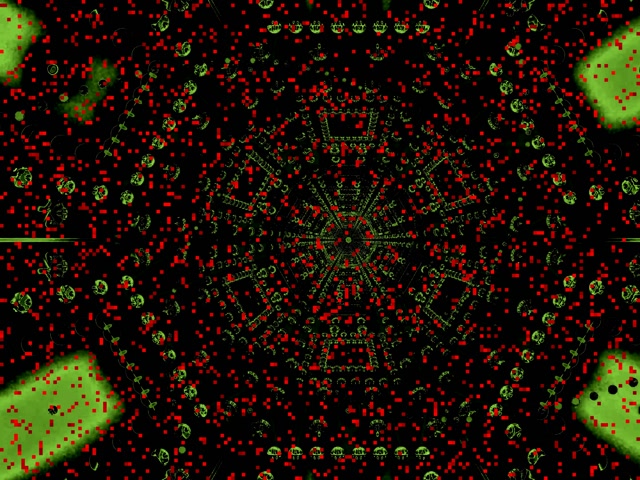 Vj loop Neon Tunnel Κόκκινο Pixel Ιστός Screensaver 4:3 Classic 60fps