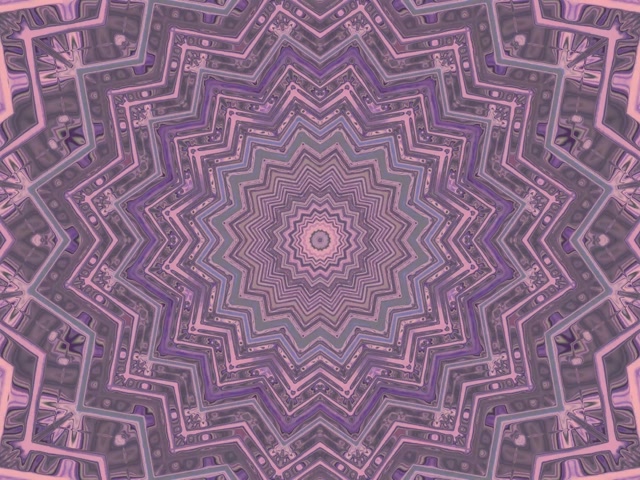 Σήραγγα Neon Μοβ Αστέρι Καλειδοσκοπική VJ Loop 4:3 Classic 60fps Screensaver