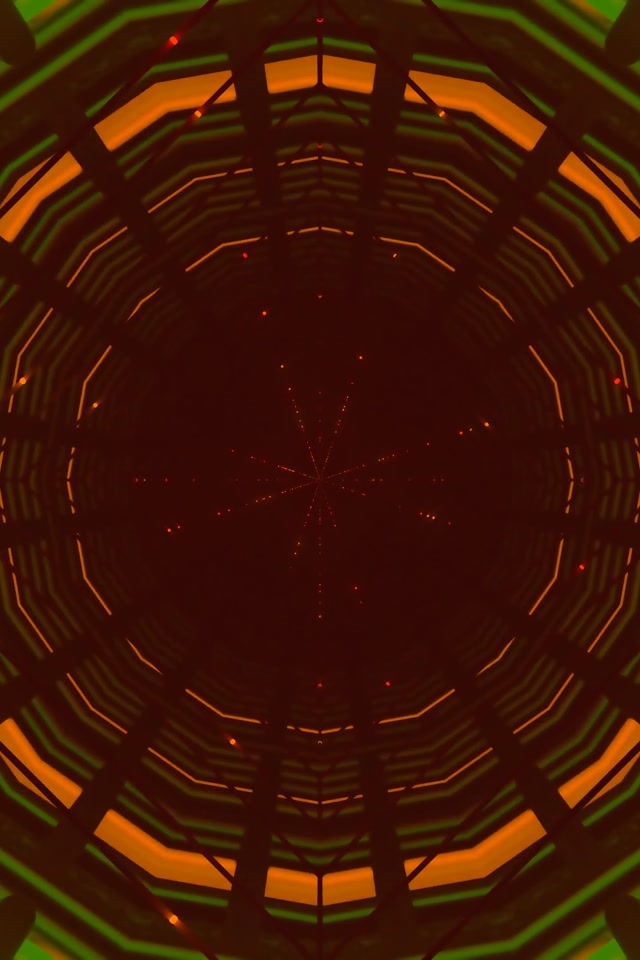 Neon Tunnel Star Vortex 2:3 Photo Portrait 60fps Screensaver VJ Loop