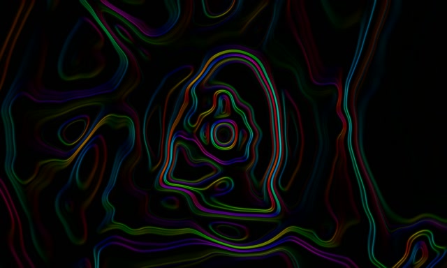 Neon Tunnel Στροβιλώδεις Ισοϋψείς Γραμμές VJ Loop 5:3 Wide 60fps Προφύλαξη Οθόνης