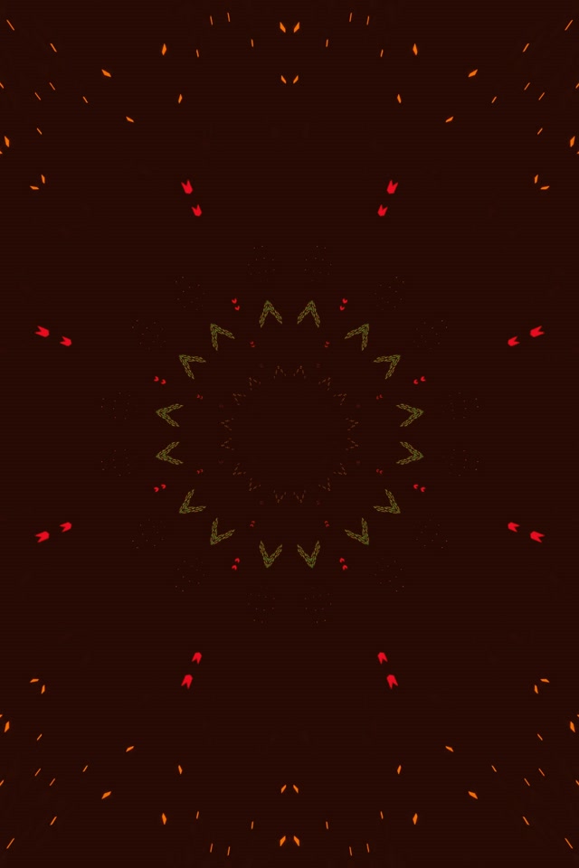 Neon Tunnel Κόκκινο Κρυστάλλινο Mandala Vj Loop 2:3 Φωτογραφικό Πορτρέτο 60fps Προφύλαξη Οθόνης