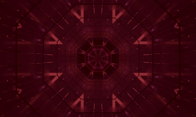 Red Neon Tunnel Προφύλαξη Οθόνης 5:3 Wide 60fps VJ Loop PC Laptop