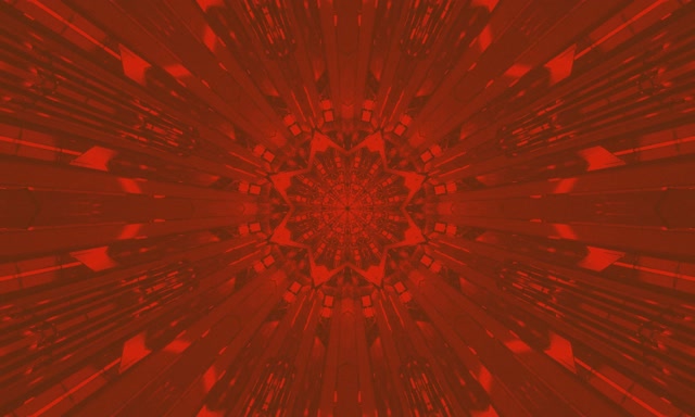 Κόκκινο Fractal Καλειδοσκόπιο Neon Tunnel VJ Loop 5:3 Wide 60fps Προφύλαξη Οθόνης