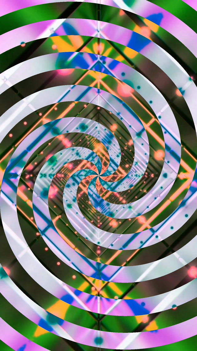 Neon Σήραγγα Σπιράλ Στροβιλισμός VJ Loop 9:16 Reels 60fps Προφύλαξη Οθόνης